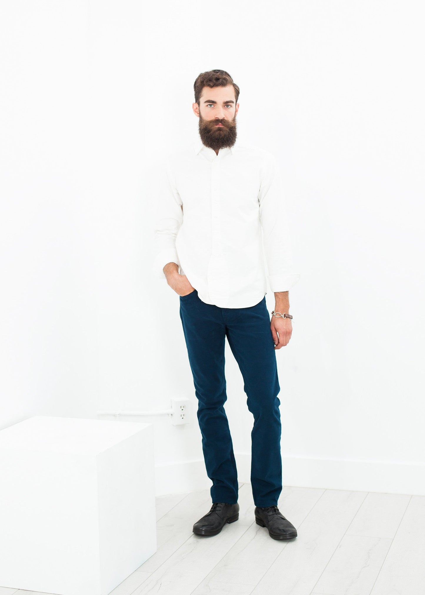 Alex Twill Pant in Mariner